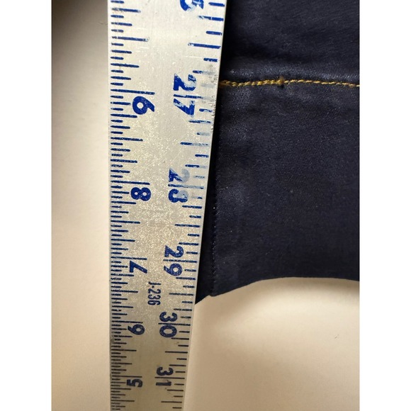 INC International Concepts Denim Wide Leg Cropped Jeans Womens‎ Size 16 33S Dark - Picture 4 of 8